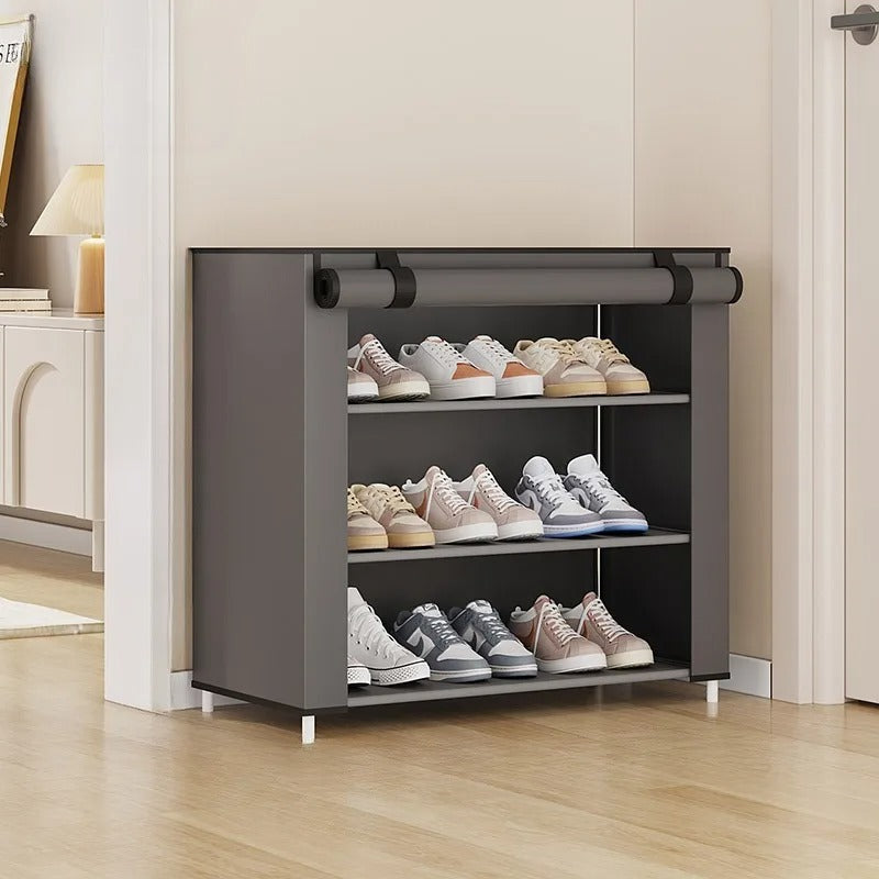 4-Layer Shoe Storage Unit – Dust-Proof, Compact